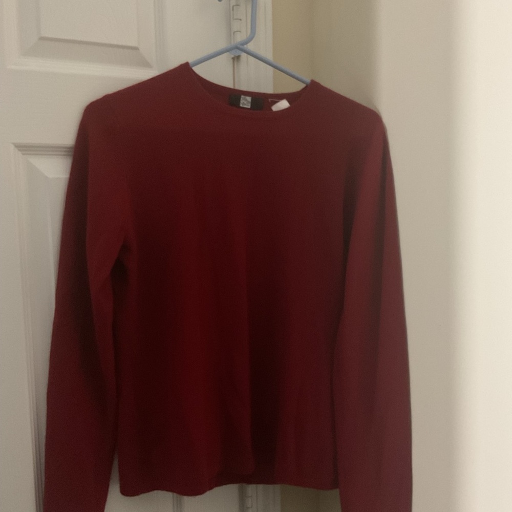 Saks Fifth Avenue Burgundy Cashmere Sweater